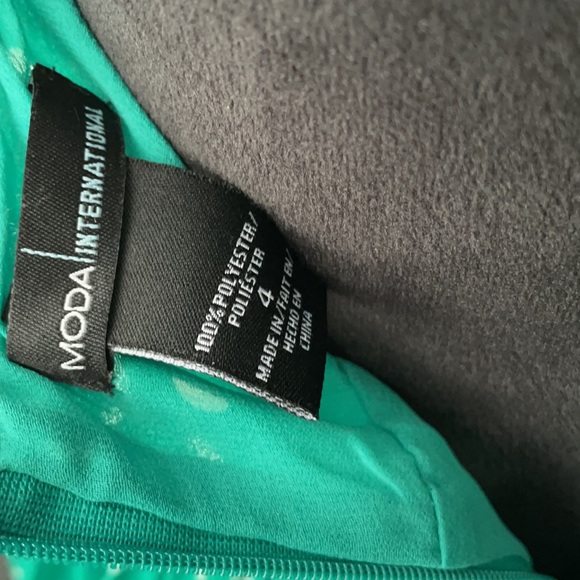 Green Polka Dot Halter Dress - Picture 4 of 8